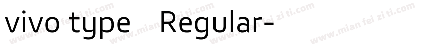 vivo type 简 Regular字体转换